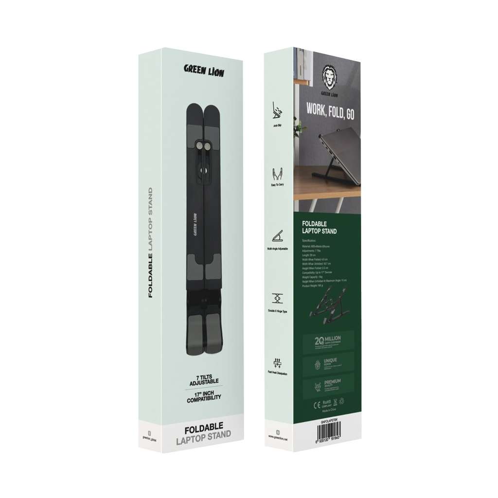 Green Lion Foldable Laptop Stand 7 Tilts - Linkphones Center